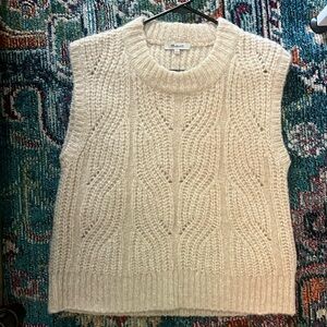 Madewell Beige Sweater Vest (size small)